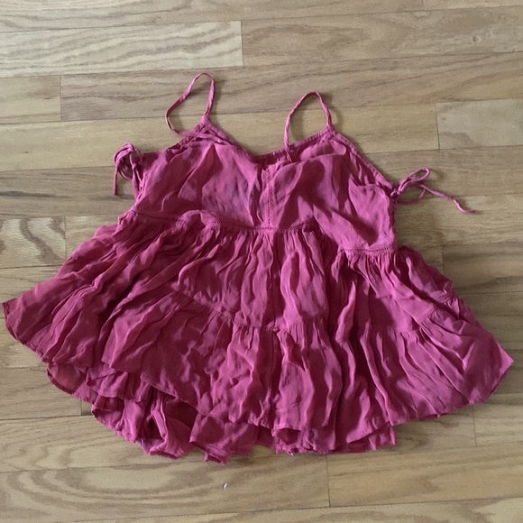 Pink Ruffled Tank Top - Picture 2 of 2